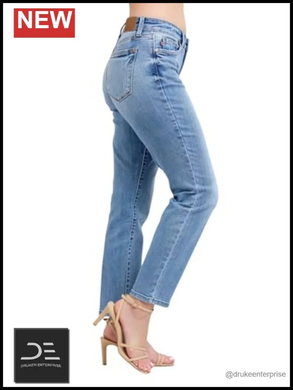 Mid-Rise Vintage Wash Slim Fit Jeans with Cell Phone Pocket